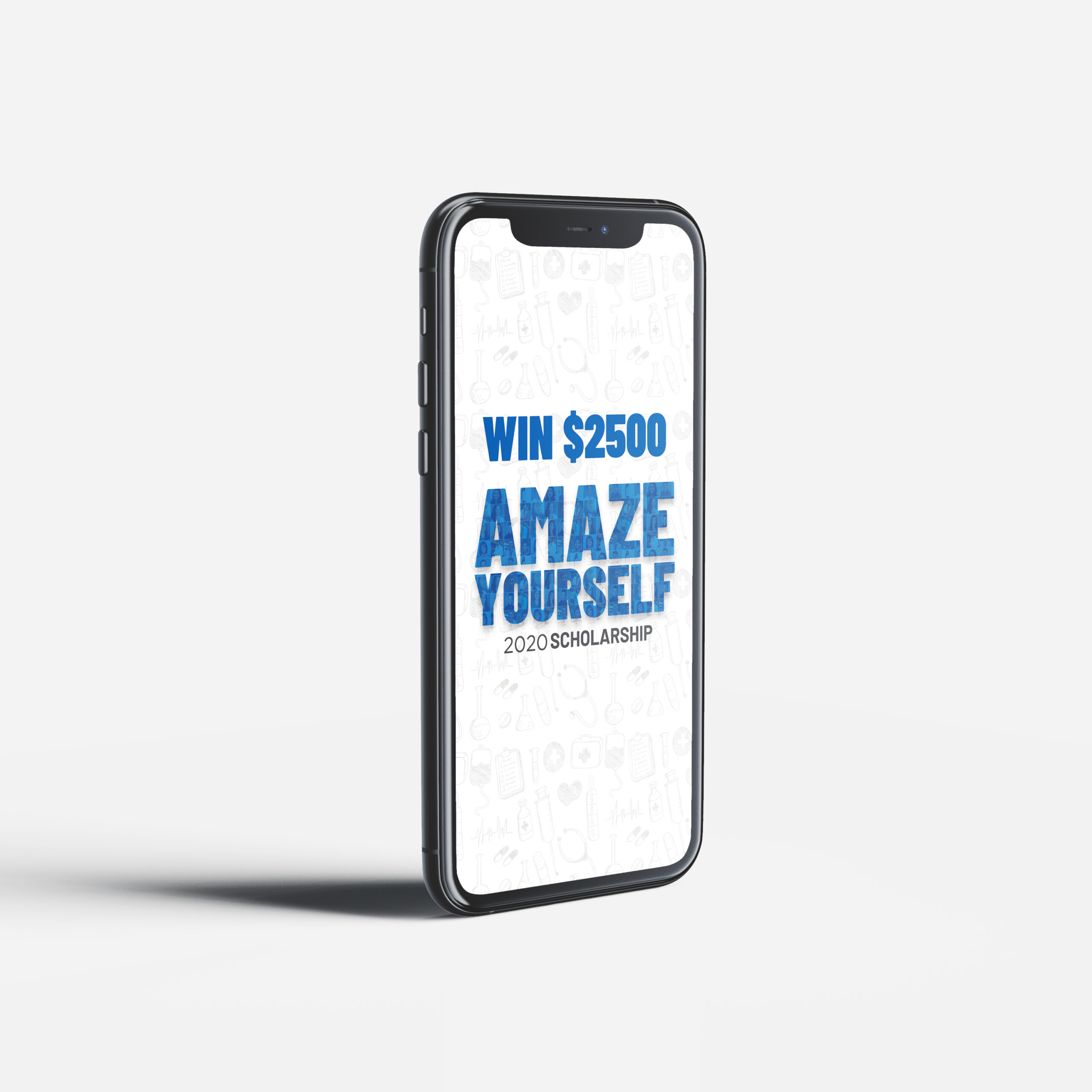 Amaze Yourself Scholarship social media mockup on
